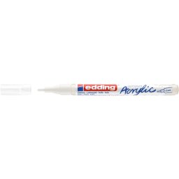 Akril marker 1-2mm, Edding 5300 fehér