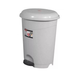 Szemetes kuka pedálos műanyag 50 literes szürke UP130-002