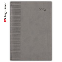 Határidőnapló Tucson B5 heti fehér lapokkal Szürke Dayliner 2024.