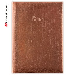 Notesz Mirror A5 fehér lapokkal bullet bronz Dayliner
