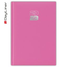 Határidőnapló Pannon A5 heti fehér lapokkal Fuchsia Dayliner 2024.