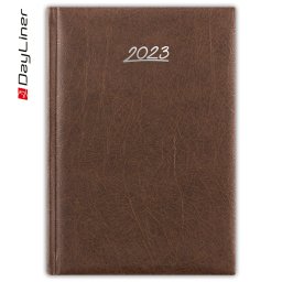 Határidőnapló Rebel B5 heti krémszínű lapokkal Antracit Dayliner 2024.