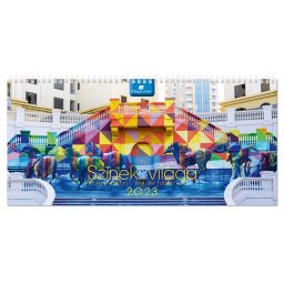 Asztali naptár fehér lapokkal 320 × 150 mm Színek világa tömb Dayliner 2024.