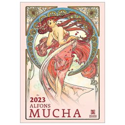 Falinaptár képes 340 × 485 mm Alfons Mucha Dayliner 2024.