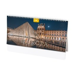 Asztali naptár fehér lapokkal 320 × 150 mm Európa álló Dayliner 2024.
