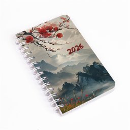 Zsebnaptár spirálozott SP3 mini heti fehér lapokkal japán Realsystem 2027.