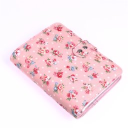 Gyűrűs kalendárium Vintage textil M méret 135x195 mm Realsystem pink