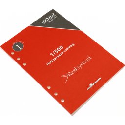 Gyűrűs kalendárium utántöltő csomag 1/500 sárga papíros éves, heti beosztású L mérethez Realsystem