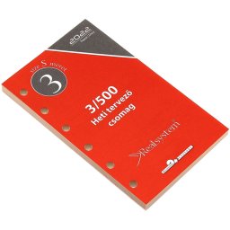 Gyűrűs kalendárium utántöltő csomag 3/500 sárga papíros éves, heti beosztású S mérethez Realsystem