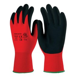 Kesztyű latex mártott piros 8-as