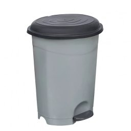 Szemetes kuka pedálos műanyag 6 literes szürke UP124-002