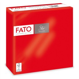 Szalvéta 2 rétegű 38 x 38 cm 40 lap/cs Fato Star piros_82990400