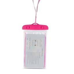 BLT Vízálló Nyakba Akasztós Tok 6,8"-ig Pink