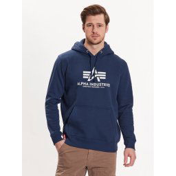 Alpha Industries Pulóver Basic 178312 Sötétkék Regular Fit
