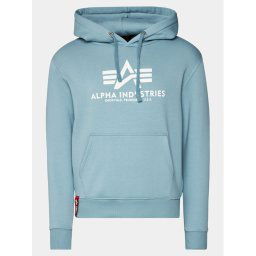 Alpha Industries Pulóver Basic 178312 Kék Regular Fit