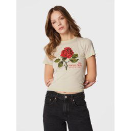 BDG Urban Outfitters Póló 75440339 Bézs Regular Fit