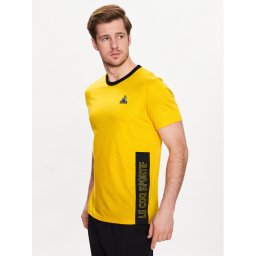 Le Coq Sportif Póló 2310027 Sárga Regular Fit