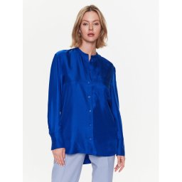 Calvin Klein Ing Silk Relaxed Collarless K20K205207 Kék Relaxed Fit