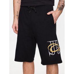 Just Cavalli Sport rövidnadrág 74OBDI07 Fekete Regular Fit