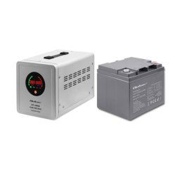 UPS szünetmentes tápegység 700W + Qoltec AGM akkumulátor 12V 45Ah