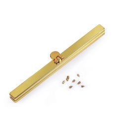 Keret táskakészítéshez, 15cm, arany, 740932