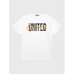 United Colors Of Benetton Póló 3096C109X Fehér Regular Fit
