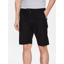 Guess Szövet rövidnadrág Mick M3GD02 WFBX3 Fekete Loose Fit