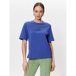 United Colors Of Benetton Póló 3BL0D103H Kék Regular Fit