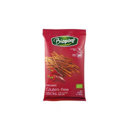 Biopont bio gluténmentes paprikás sóspálcika 45 g