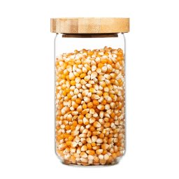 Klarstein Tárolóedény, bambusz fedéllel, 580 ml, egymásra helyezhető, légmentesen zárható (BW-10273-004)