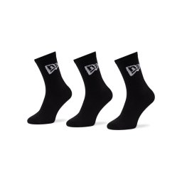 New Era 3 pár uniszex hosszú szárú zokni Flag Crew 13113643 Fekete
