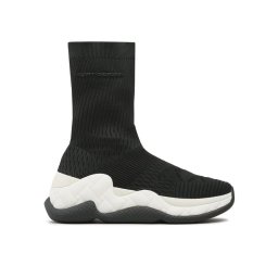Kurt Geiger Bokacsizma London Knit Sock 9106601609 Fekete