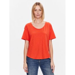United Colors Of Benetton Póló 3BVXD1033 Narancssárga Relaxed Fit