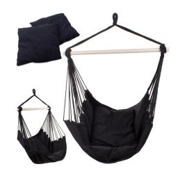 Brazil szék hamak 90x90cm, párnákkal, fekete