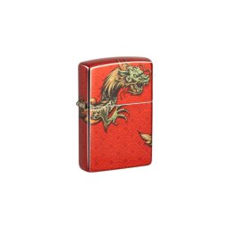 48513 Zippo öngyújtó piros színben -Sárkány