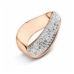 Victoria Rose gold színű fehér köves medál