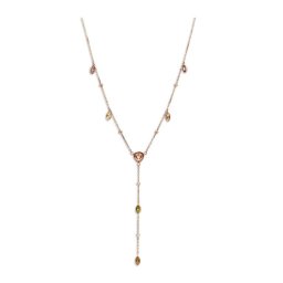 Victoria Rose gold színű színes köves nyaklánc