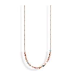 Victoria Rose gold színű színes gyöngyös nyaklánc
