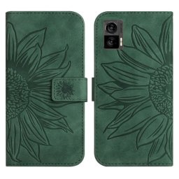 ART SUN FLOWER Pénztárca tok pánttal Motorola Edge 30 Neo zöld