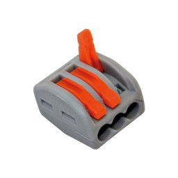 Commel oldható vezeték összekötő, 3-as csatos 0.2-2.5 mm?, 32 A, 250V/4kV, 10 db