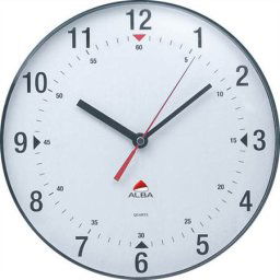ALBA Falióra, 25 cm, ALBA "Classic", áttetsző szürke