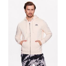 Alpha Industries Pulóver Basic Zip 118342 Bézs Regular Fit