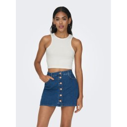 ONLY Felső 15289846 Fehér Cropped Fit