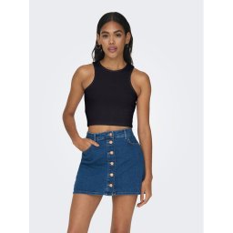 ONLY Felső 15289846 Fekete Cropped Fit