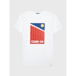 United Colors Of Benetton Póló 3096C10A8 Fehér Regular Fit