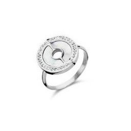 Victoria Ezüst színű mintás, köves gyűrű