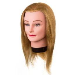 Eurostil Szemléltetőfej természetes haj (35-40cm)4251 (4251)