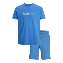 Jack&Jones Junior Póló és rövidnadrág szett 12235345 Kék Regular Fit