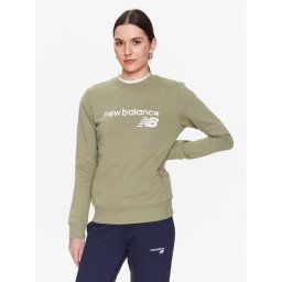 New Balance Pulóver Classic Core WT03811 Zöld Relaxed Fit