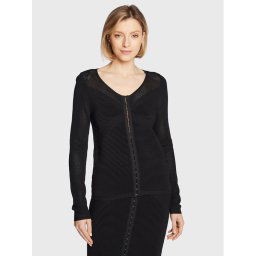 Guess Kardigán W3RR34 Z33Y0 Fekete Regular Fit